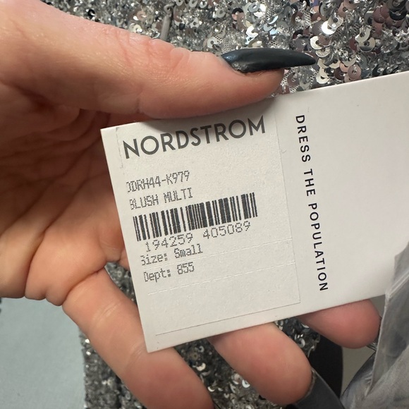 Dress The Population Sequin Gown-Small - Picture 7 of 9